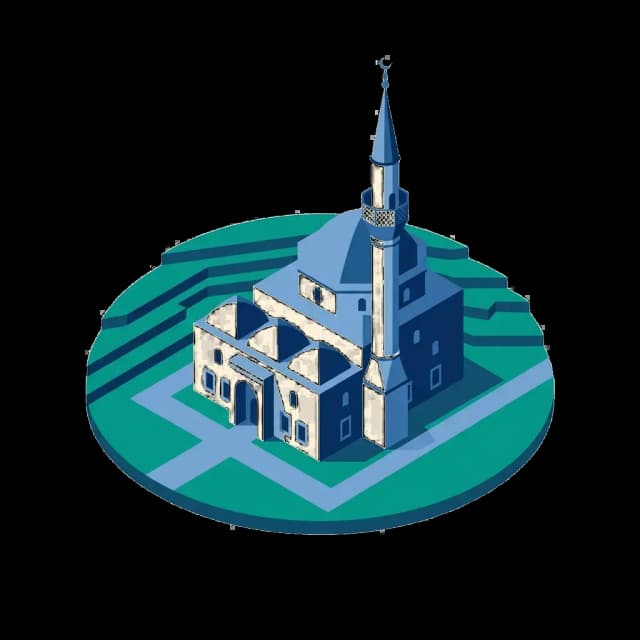 Artvin camii illüstrasyonu