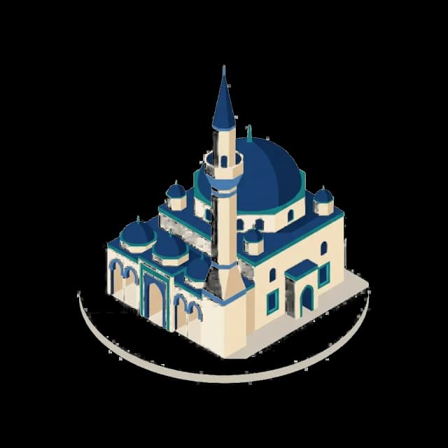 Burdur camii illüstrasyonu