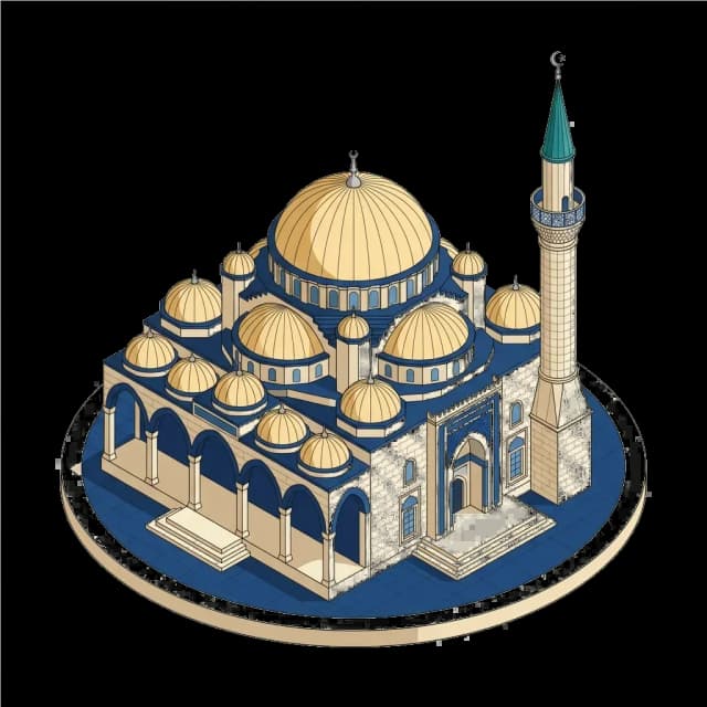 Gümüşhane camii illüstrasyonu