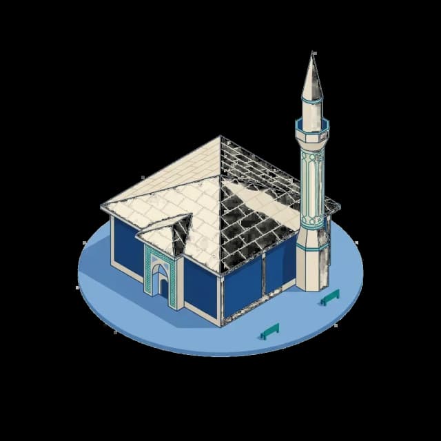Isparta camii illüstrasyonu