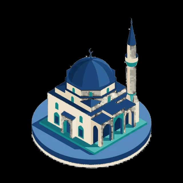 Mersin camii illüstrasyonu