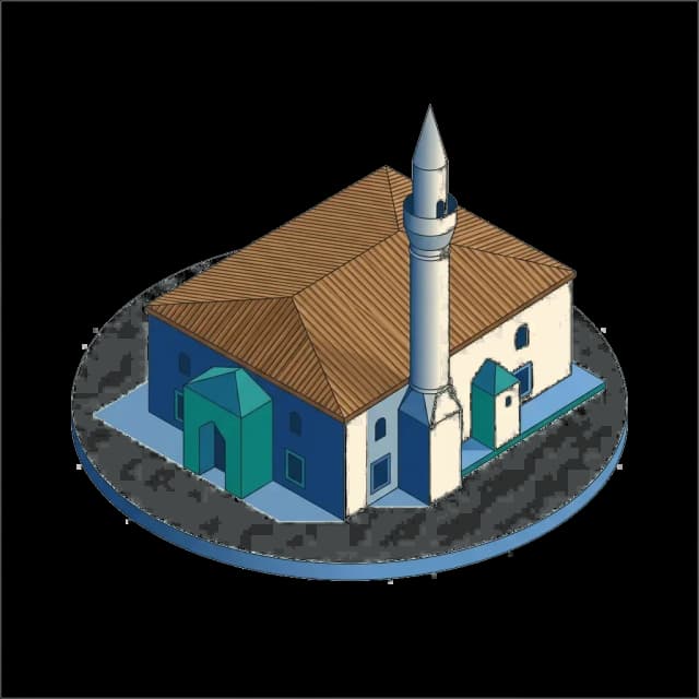 Muğla camii illüstrasyonu