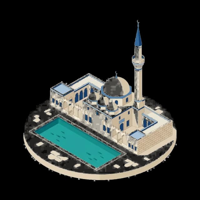Şanlıurfa camii illüstrasyonu