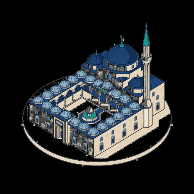 Uşak camii illüstrasyonu