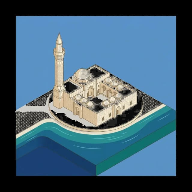 Van camii illüstrasyonu